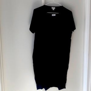 Black cotton J. Crew t-shirt dress